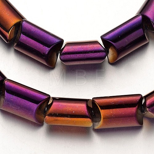 Electroplate Non-magnetic Synthetic Hematite Beads Strands G-F300-02-04-1