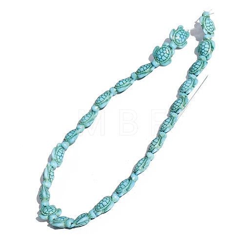 Synthetic Turquoise Beads Strands PW-WG21533-03-1