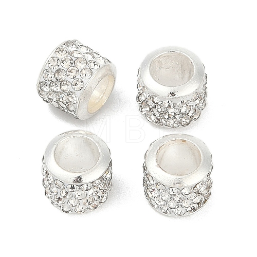 Alloy Rhinestone Clay Pave Beads ALRI-D300-01S-01-1