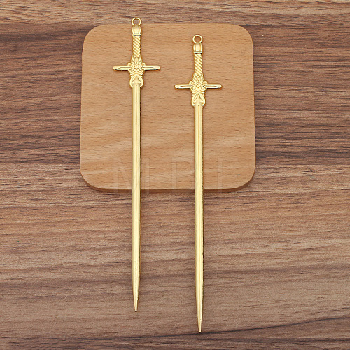 Sword Alloy Hair Sticks PW-WG0B211-02-1