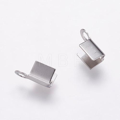 Tarnish Resistant 304 Stainless Steel Folding Crimp Ends STAS-K146-005-3.5mm-1