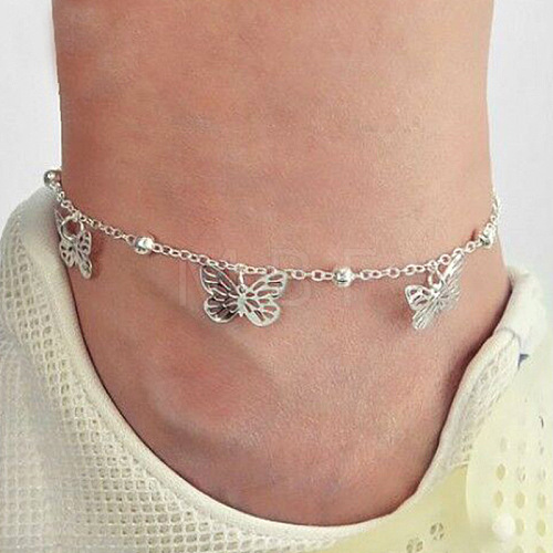 Alloy Butterfly Charms Anklets for Women FS-WG22606-04-1