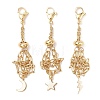 3Pcs 304 Stainless Steel Macrame Pouch Empty Stone Holder Pendant Decorations HJEW-JM04380-01-1