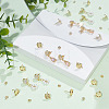 20Pcs Brass Stud Earring Findings KK-UN0006-19-2