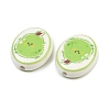 Printed Handmade Porcelain Beads PORC-B009-01F-2