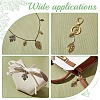 20Pcs 4 Styles Tibetan Style Alloy Leaf Pendants TIBEP-YW0002-39-6