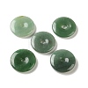 Natural Green Aventurine Chinese Safety Buckle Pendants G-B192-02A-1