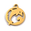 201 Stainless Steel Charms STAS-U016-06G-01-1