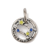 Luminous 925 Sterling Silver Rhinestone Constellation Charms STER-H114-01AS-06-1