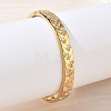 304 Stainless Steel & Rhinestone Hinged Bangles for Women BJEW-Z178-07G-3
