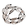 Natural Lodolite Quartz Beads Strands G-F820-M01-02-3