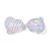Printed Opaque Acrylic Beads OACR-D041-01C-2