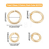 40Pcs 2 Style 304 Stainless Steel Jump Rings STAS-DC0003-56-3