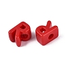 Opaque Acrylic European Beads OACR-M027-01R-01-2