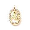 Brass Micro Pave Cubic Zirconia Pendants ZIRC-P123-01G-M01-1