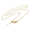 304 Stainless Steel Cable Chain Necklace for Women NJEW-G104-03G-1