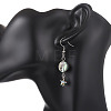 Star Natural Abalone Paua Shell Dangle Earrings EJEW-JE06884-2