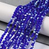 Imitation Jade Glass Beads Strands EGLA-A034-T2mm-MB06-2