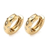 304 Stainless Steel Rhinestone Hoop Earrings EJEW-K268-72G-4