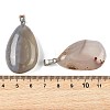 Natural Agate Tumbled Stone Pendants GG-K002-06K-3