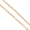 Brass Micro Pave Clear Cubic Zirconia Column Bead and Love Disc Pendant Cable Chain Necklaces NJEW-JN05768-7