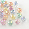 Round AB Color Transparent Acrylic Beads TACR-D005-20mm-M-1