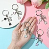 Alloy Enamel & Rhinestone Keychain KEYC-YW00074-01-5
