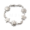Brass Link Bracelets for Women LS-BJEW-C118-01P-5