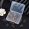 20Pcs Long-Lasting Plated Brass Ring Stud Earrings for Women KK-BBC0003-41-7