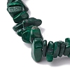 Natural Malachite Stretch Bracelets BJEW-JB11147-08-4