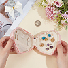 Heart PU Imitation Leather Jewelry Organizer Zipper Boxes AJEW-CL0006-03B-3