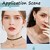 20Pcs 2 Colors 202 Stainless Steel Huggie Hoop Earrings EJEW-BBC0002-35-5