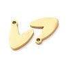 304 Stainless Steel Charms SA-G606-02G-2