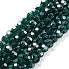 Electroplate Transparent Glass Beads Strands LS-EGLA-A035-T6mm-A18-1