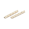 Rack Plating Brass Straight Tube Beads LS-KK-WH0061-03B-G-3