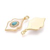 Synthetic Turquoise with Shell Pendants KK-N287-12G-02-2