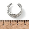 304 Stainless Steel Cuff Open Rings for Women RJEW-L341-03B-P-5