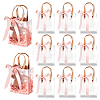 Rectangle Frosted PVC Packing Tote Bags ABAG-WH0032-128-6