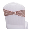 Spandex Stretchy Sequin Chair Sashes with Buckles for Wedding Reception HULI-PW0002-121C-1