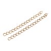 Brass Curb Chain Extender KK-T069-35C-2