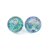 Handmade Gold Sand Lampwork Beads LAMP-WH0001-10C-1