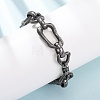 304 Stainless Steel Chunky Link Chain Bracelets for Women Men BJEW-C148-03AS-1