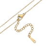 304 Stainless Steel Cable Chains Necklace for Men Women NJEW-N050-A03-G12-2