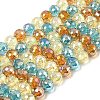 Electroplate Glass Beads Strands EGLA-D300-06-8mm-24-2