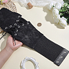 1Pc Polyester Lace & Imitation Leather Elastic Waist Belly Belts for Dress AJEW-HY0003-46-3