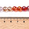 Electroplate Glass Beads Strands EGLA-D300-06-8mm-02-4