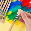 6Pcs 6 Styles Bristle Hair Painting Brush AJEW-WR0003-75-3