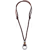 1Pc Men Adjustable Cowhide Pendant Necklaces NJEW-GF0001-21-1