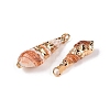 Natural Sea Shell Pendants SSHEL-N038-34-2