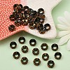 Brass Rhinestone Spacer Beads X-RB-A020-10mm-15AB-5